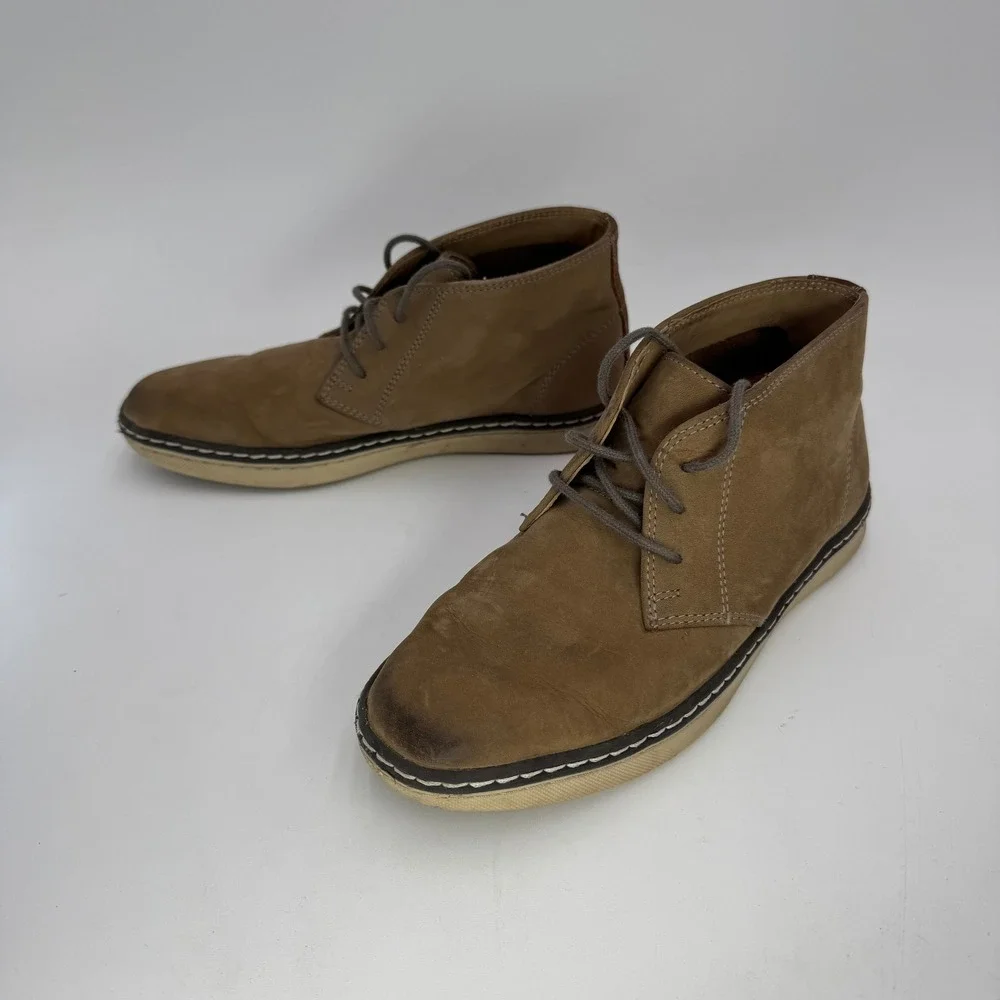 Johnston Murphy Boots Boys 1 McGuffey Chukka Suede Leather Ankle Lace Up‎